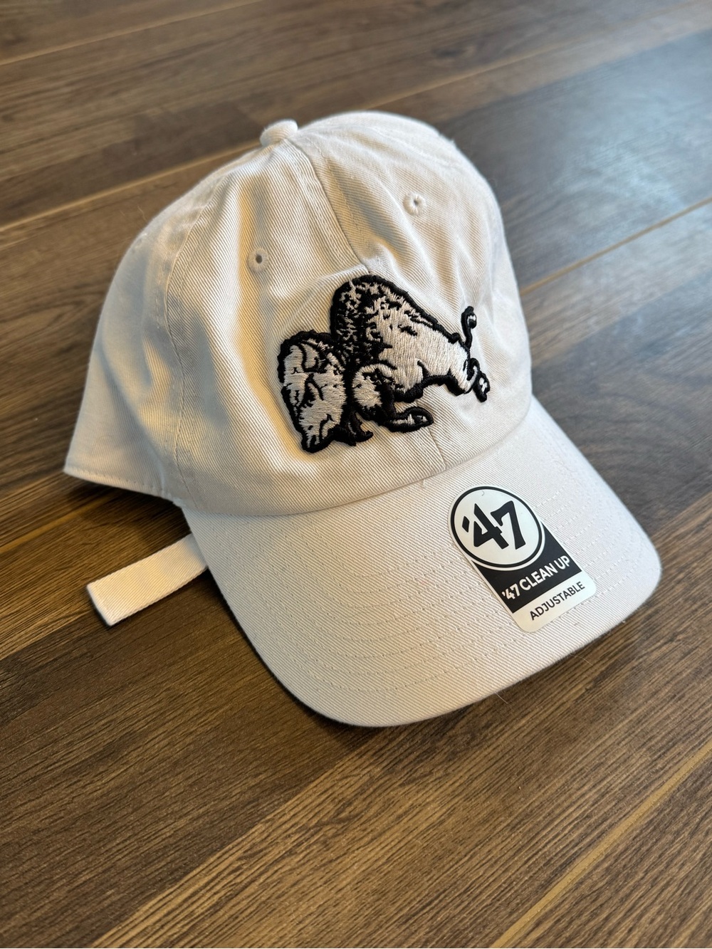 '47 Brand Colorado Buffaloes Clean Up White Adjustable Hat